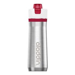 Aladdin 600ml Stainless Steel Vacuum Active Hydration Bottle, Red