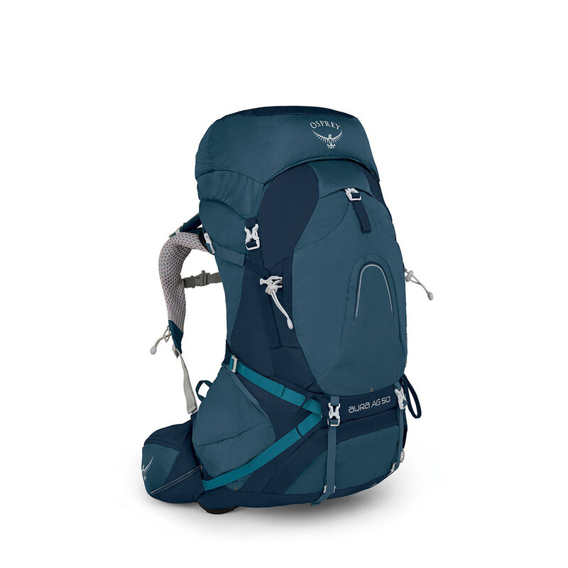 

Osprey Aura AG 50 w/RC Challenger WM Backpack Bag for Unisex, Blue