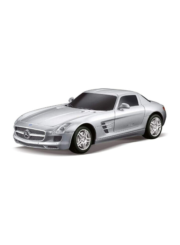 

Rastar Mercedes Benz Radio Control Car, SLS AMG, 1:24 Scale, Silver, Ages 6+