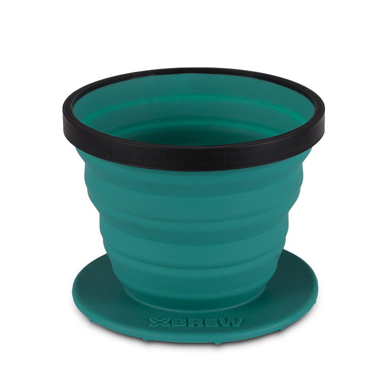 

Sea to Summit Nylon 66 & Silicone X-Brew Coffee Dripper, Green/Black