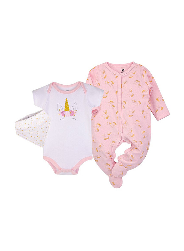 

Hudson Baby Layette Set Unicorn, 3 Pieces, 0-3 Months, Black/White