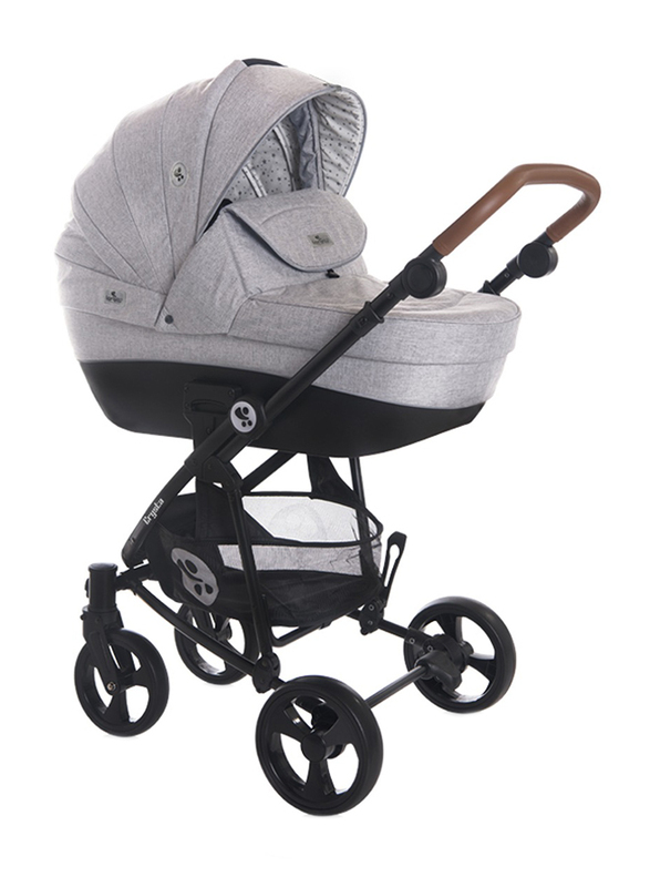 Lorelli Premium 3 in 1 Crysta Baby Stroller, Opaline Grey