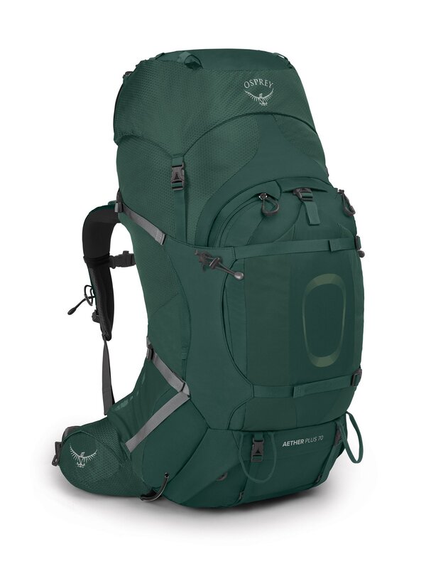 Osprey S/M Aether Plus 70 Backpack, Dark Green
