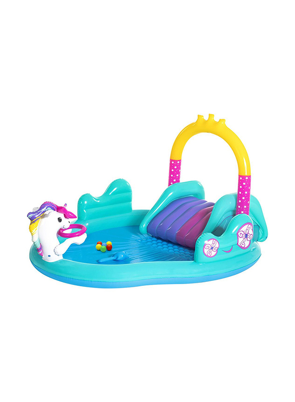 Bestway Magic Unicorn Carriage Play Pool Playcenter, Multicolour