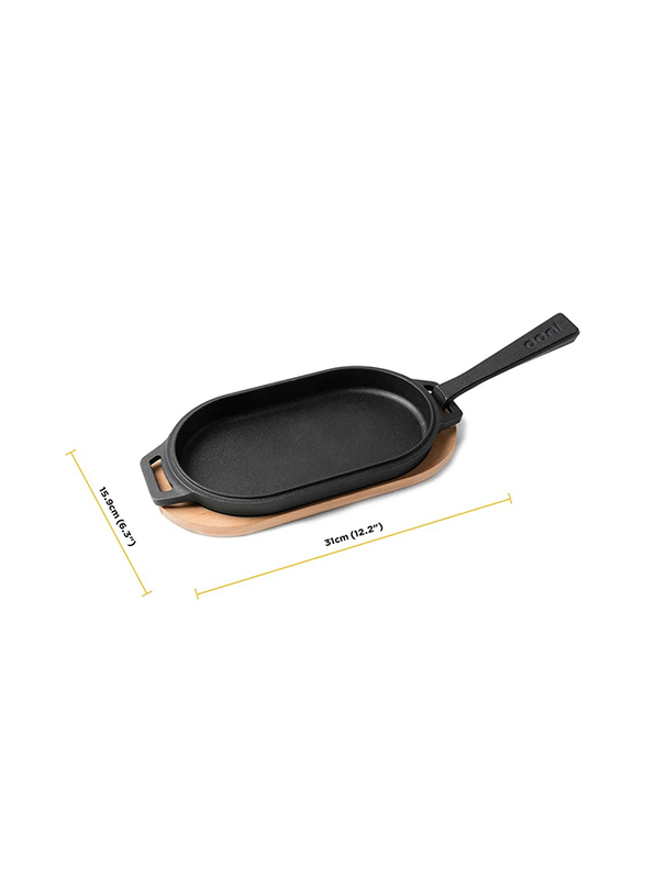 Ooni Cast Iron Sizzler Pan, Black