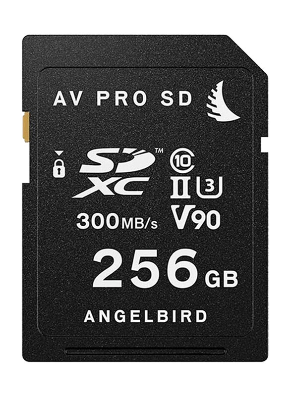 Angelbird 256GB AV Pro SD MK2 UHS-II SDXC V90 Memory Card, Black