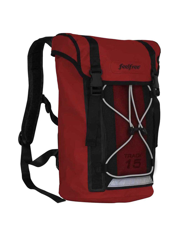 FeelFree 15L Track Dry Backpack, Red