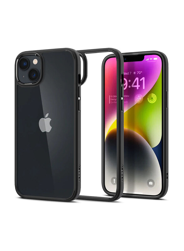 

NA Spigen Apple iPhone 14 Crystal Hybrid Mobile Phone Case Cover, Matte Black