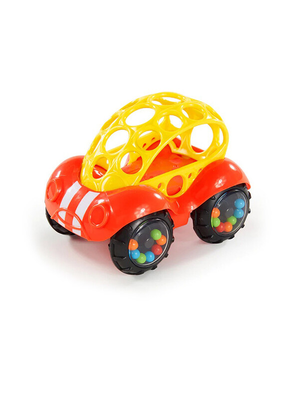 

Bright Starts Rattle & Roll Buggie Toy, Red