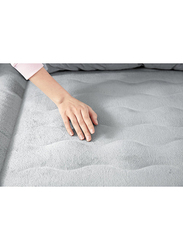 Bestway Snugable Top Double Airbed with Integrated Electric Pump, White/Grey