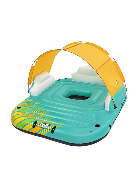 Bestway Sunny Lounge Island Floater, Green/Orange