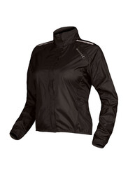 Endura Wms Pakajak with Self Fabric Stuff Sack, Medium, Black
