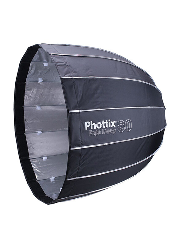 

Phottix Photo & Studio Raja Deep Quick Folding Softbox, 80cm x 32 inch, Black