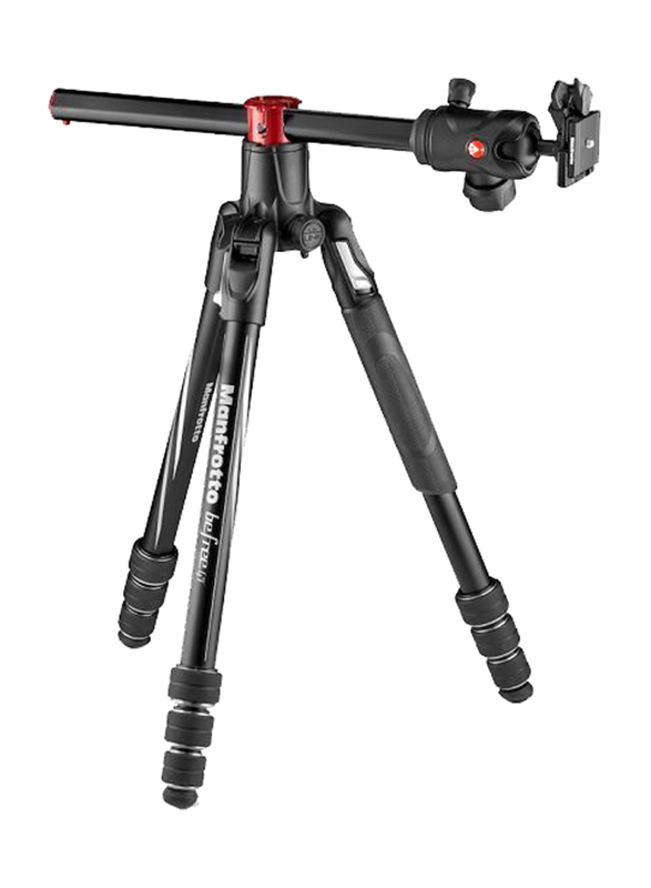 Manfrotto Befree GT XPRO Aluminium Travel Tripod with 496 Center Ball Head, MKBFRA4GTXP-BH, Black