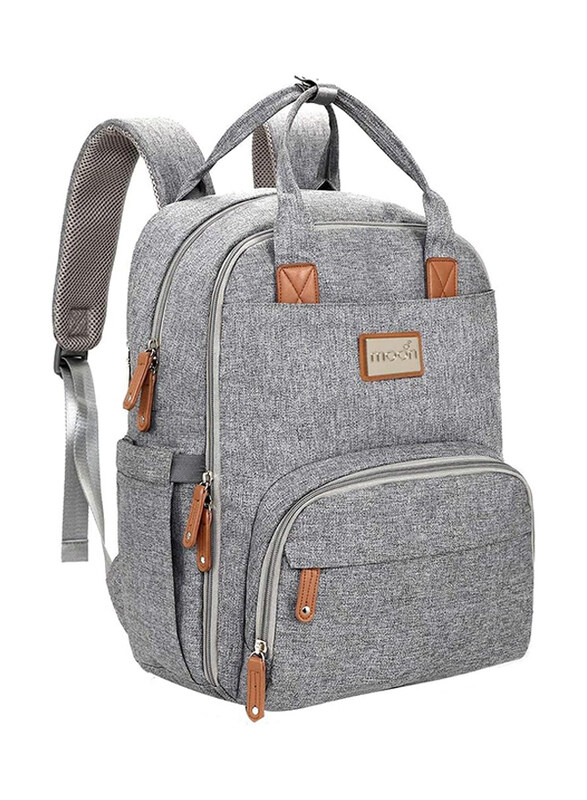 

Moon Diaper Backpack For Kids Unisex, Grey