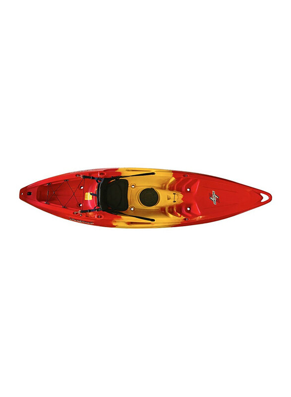 Feelfree Nomad Single Sit on Kayak with Wheel, Red/Yellow/Red Lava