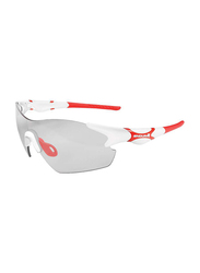 Endura Rimless Shield White Frame Crossbow Glasses Sunglasses Unisex, Clear Lens