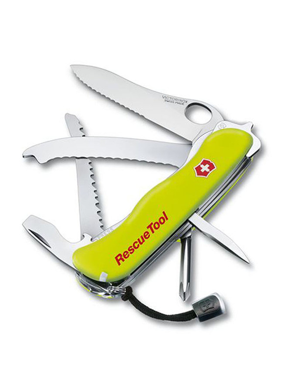 

Victorinox Rescuetool One Hand Opening, Yellow Lum/Nylon Pouch