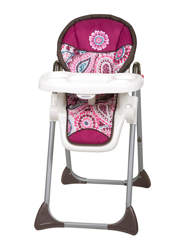 Baby Trend Sit Right Highchair, White/Pink/Grey