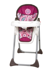 Baby Trend Sit Right Highchair, White/Pink/Grey