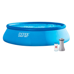Intex Easy Set Pool With Pump Filter, Blue