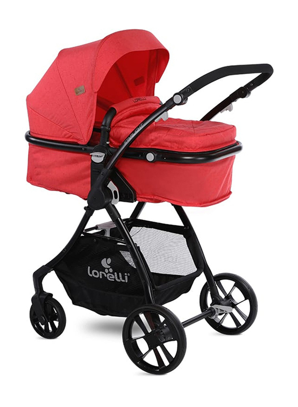 Lorelli Premium Starlight Baby Stroller, Red