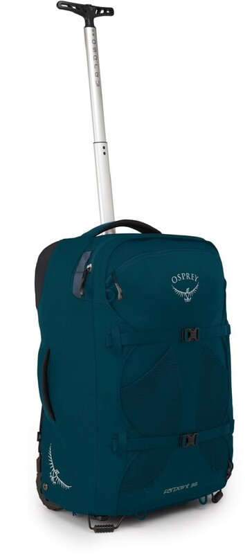 

Osprey Farpoint 36 Soft Cabin Luggage Trolley Bag, One Size, Petrol Blue