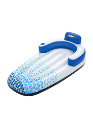 Bestway Indigo Wave Lounge Floater, White/Blue