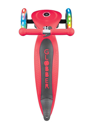 Globber Primo Foldable Lights Scooter, Red