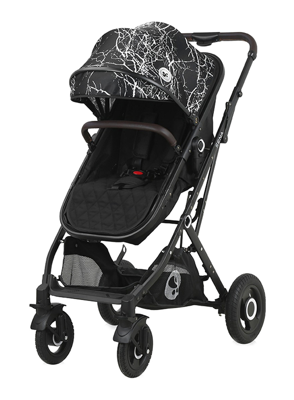 Lorelli Classic Sena Baby Stroller Set, Black Marble