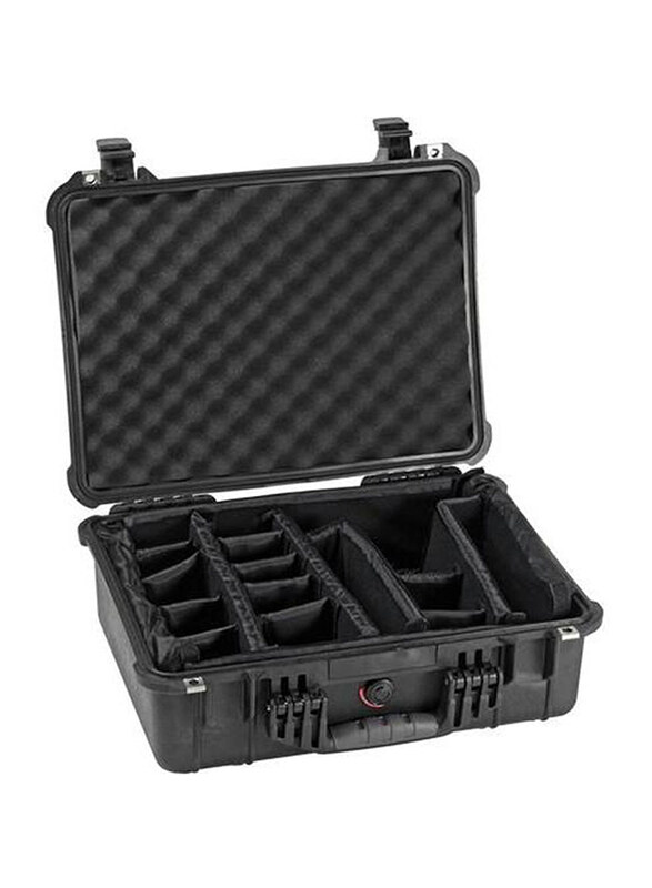 

Generic Pelican 1524 WL/WD Protector Case with Divider, Black