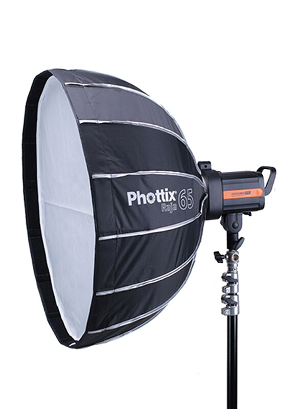 

Phottix Photo & Studio Raja Quick Folding Softbox, 65cm x 26 inch, Multicolour
