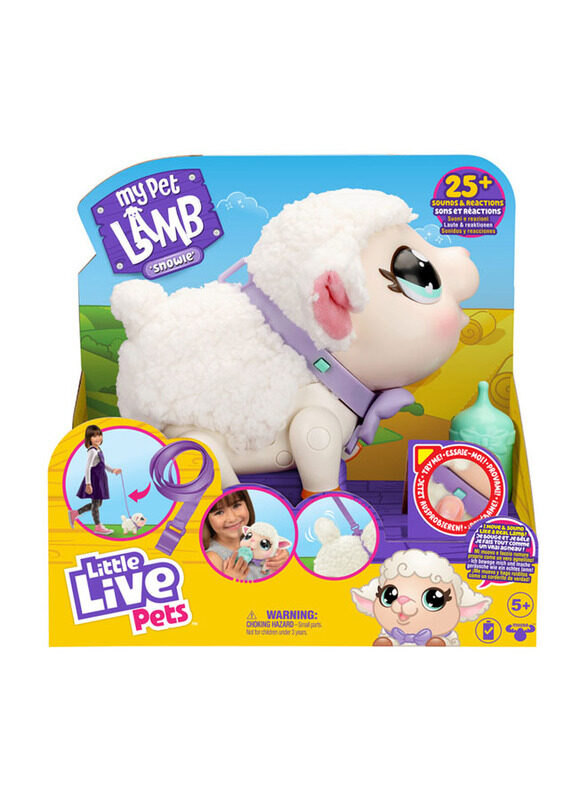

Little Live Pets My Pet Lamb Snowie Pretend Playset, 3 Pieces, Ages 5+