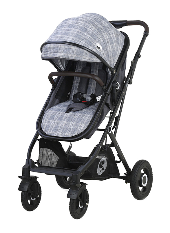 Lorelli Classic Sena Baby Stroller Set, Grey Squared