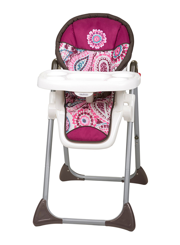 Baby Trend Tango Stroller Cassis, Sit Right Highchair with Golite Elx Nursery Centre, Stardust Rose, White/Pink
