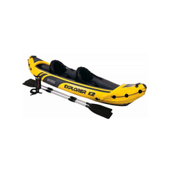 Intex Explorer K2 Kayak Inflatable Boat with Oars, Yellow/Black