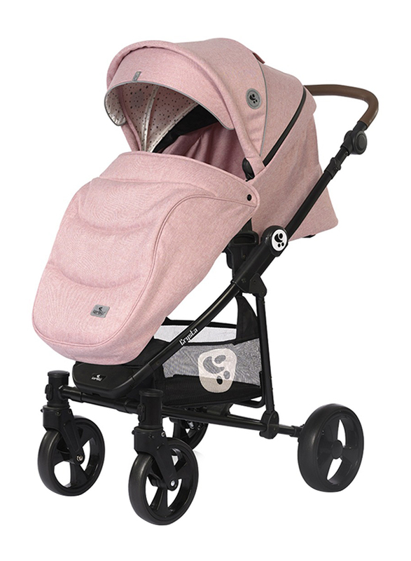 Lorelli Premium 3 in 1 Crysta Baby Stroller, Blossom Pink