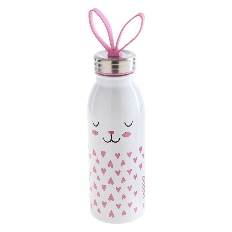 

Aladdin 430ml Stainless Steel Bunny Kids Water Bottle Water Bottle, White