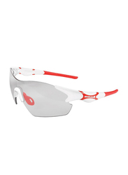 Endura Rimless Shield White Frame Crossbow Glasses Sunglasses Unisex, Clear Lens