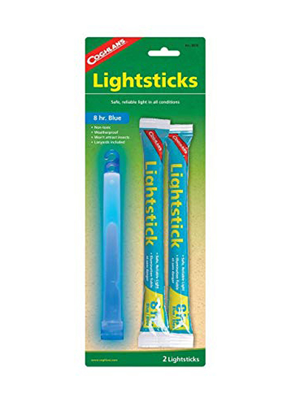 Coghlans Snaplights 12 Hrs Lightsticks, 2 Piece, Blue