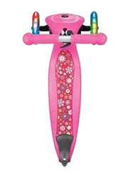 Globber Primo Foldable Fantasy Lights Scooter, Pink