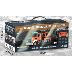 Stem 1:12 2.4g Dual Frequency 11-Pass RC Rescue Crane with Lighting and Music, Ages 3+, Orange