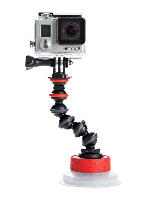 Joby Suction Cup & Gorillapod Arm for Camera, Black/Red