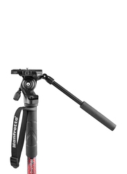 Manfrotto Element MII Video Monopod with Live Fluid Head, MVMELMIIA4LIVE, Black