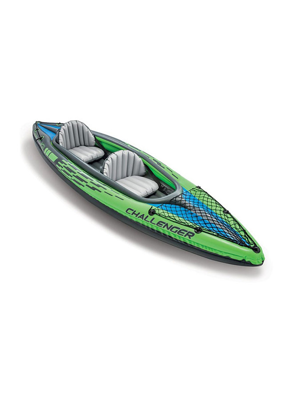 Intex Inflatable Challenger K2 Kayak Boat, Multicolour