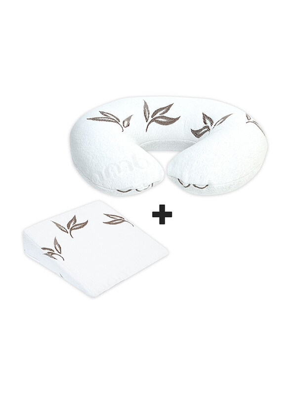 

Moon Baby Feeding Pillow + Pregnancy Wedge Pillow, White