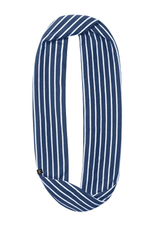 

Buff Cotton Infinit Denim Stripes Headband, Blue