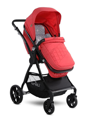 Lorelli Premium Starlight Baby Stroller, Red