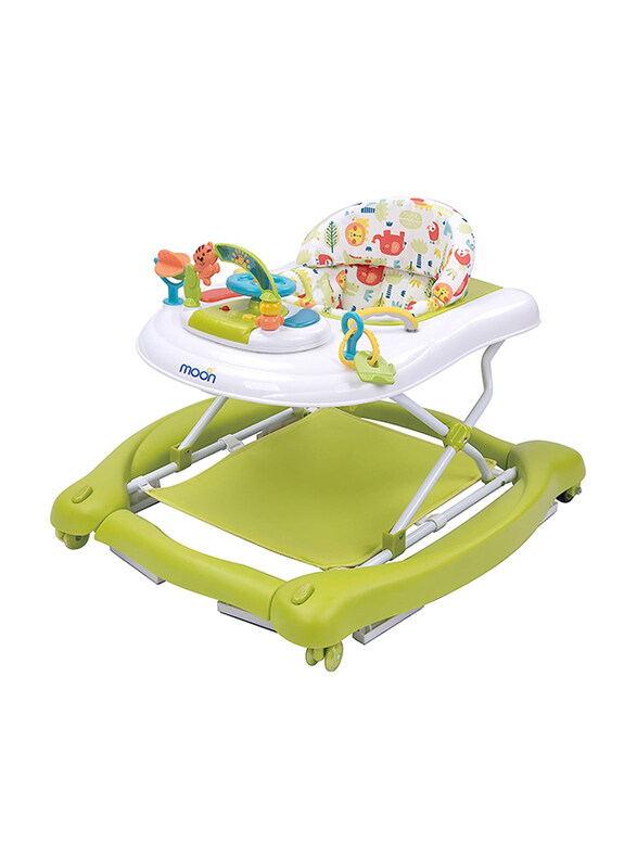 

Moon Cruise 4-in-1 Pushable Walker Removable Music Box, 6 to 18 Months, Green