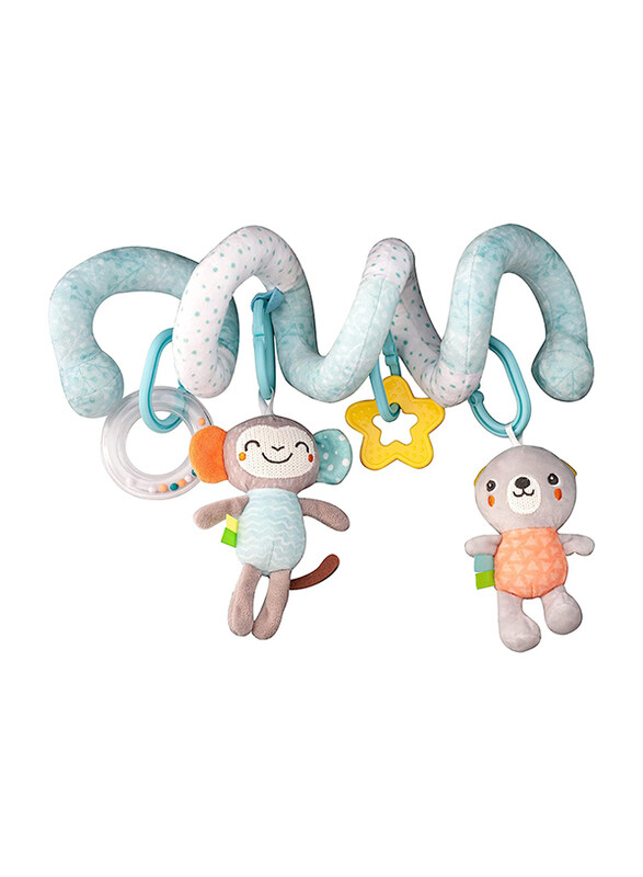 

Moon Ungle Friends Spiral Activity Hanging Animal Toys for Cot, Pram & Car Seat, 0+ Months, Multicolour